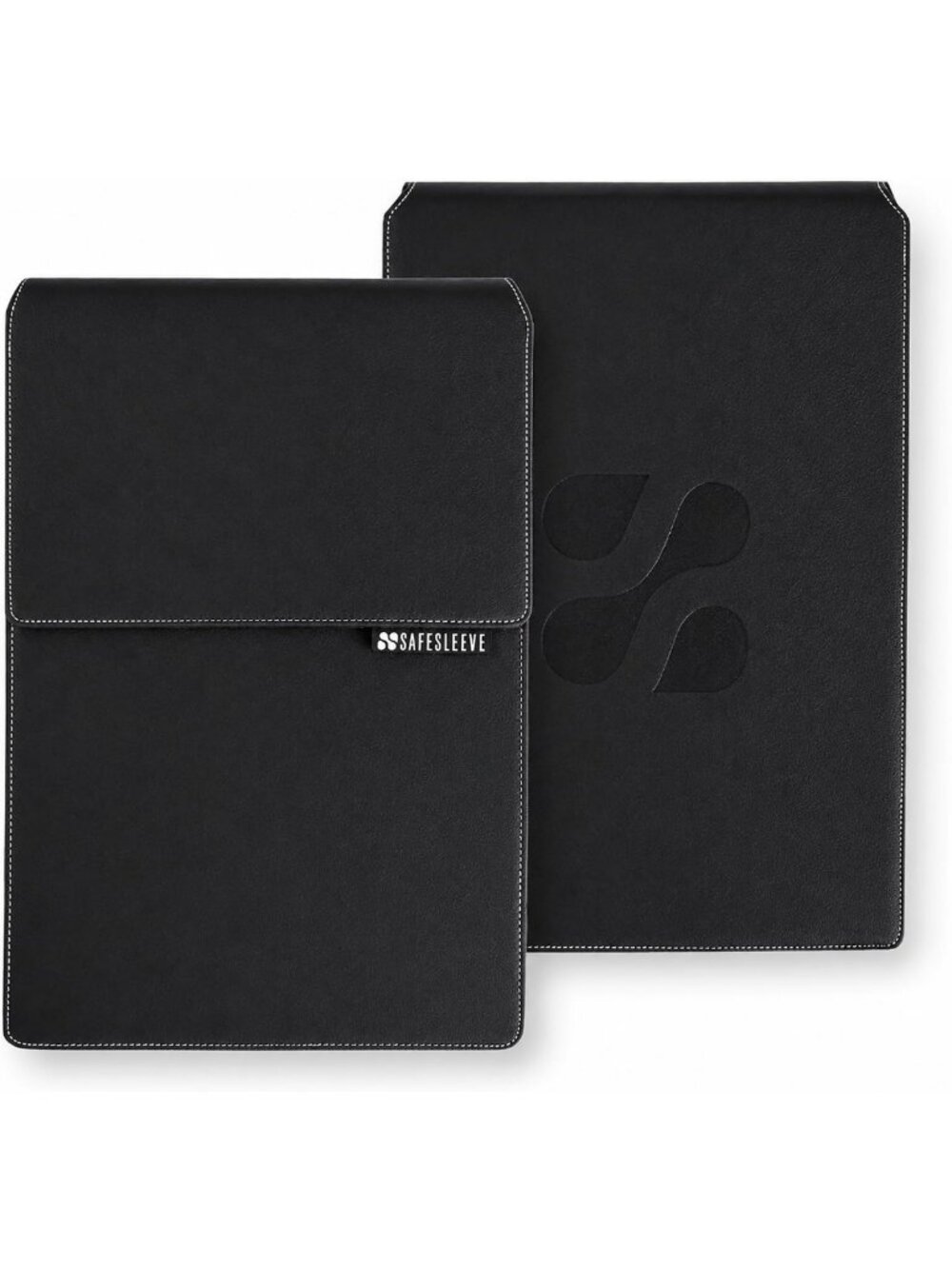 Padded Laptop Case 12-14 Inch with Built-in Mouse Pad, Stylish Black Sleeve
